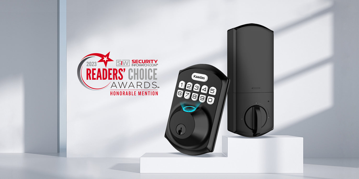 KA202 Fingerprint Keypad Deadbolt security infowatch award